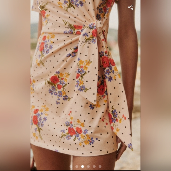 Sezane Pippa in Poppy - Floral Mini Dress Large, Like New - Picture 5 of 7